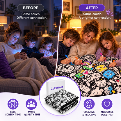 Reusable Coloring Blanket