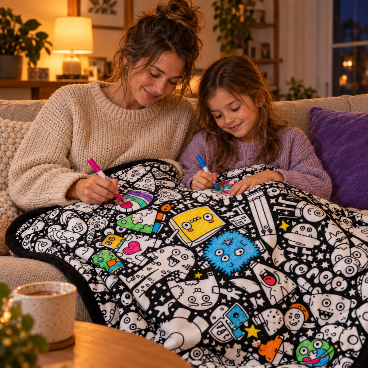 Reusable Coloring Blanket